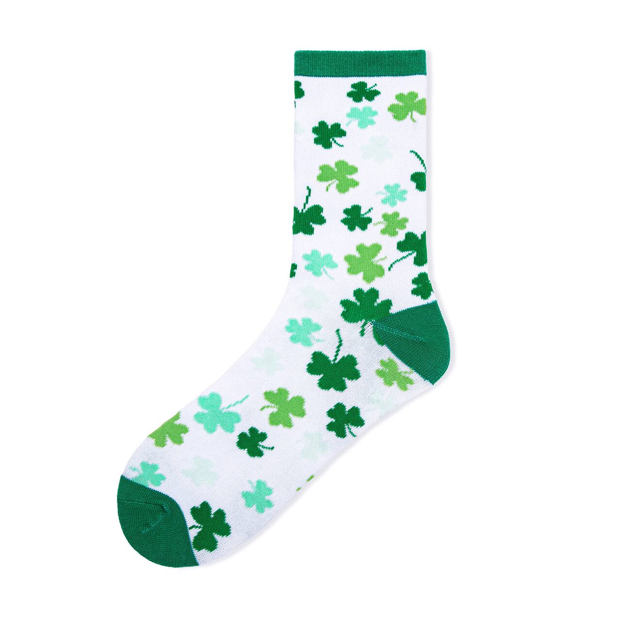Shamrocks Youth Crew Socks by Celebrate It™